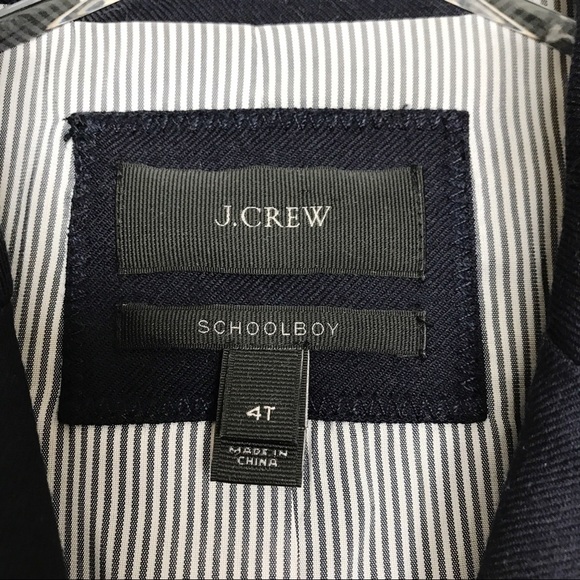 J. Crew Navy Wool Schoolboy Blazer 2 Button 4T - Picture 7 of 8